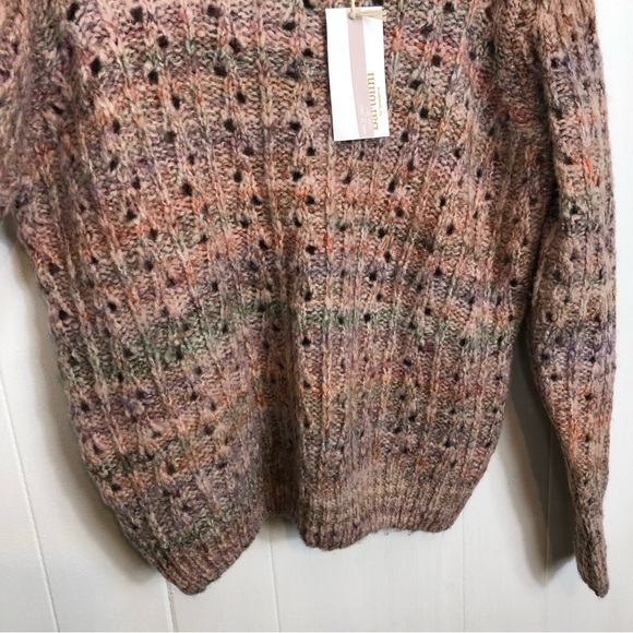 NWT Bartolini Wool Blend Multi Colour Knit Sweater Sz S - Picture 11 of 11